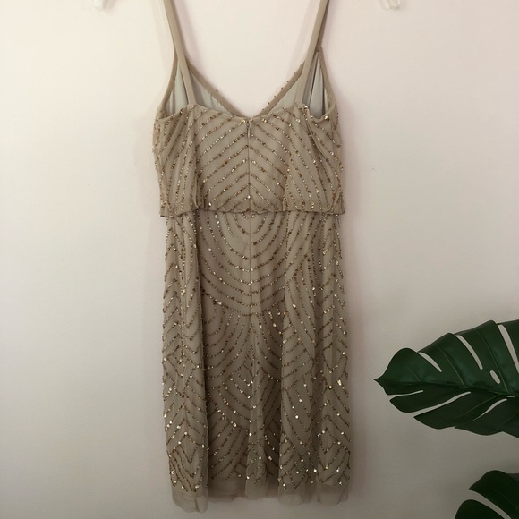 Gorgeous beaded blouson dress w/ Art Deco beading - Picture 5 of 6